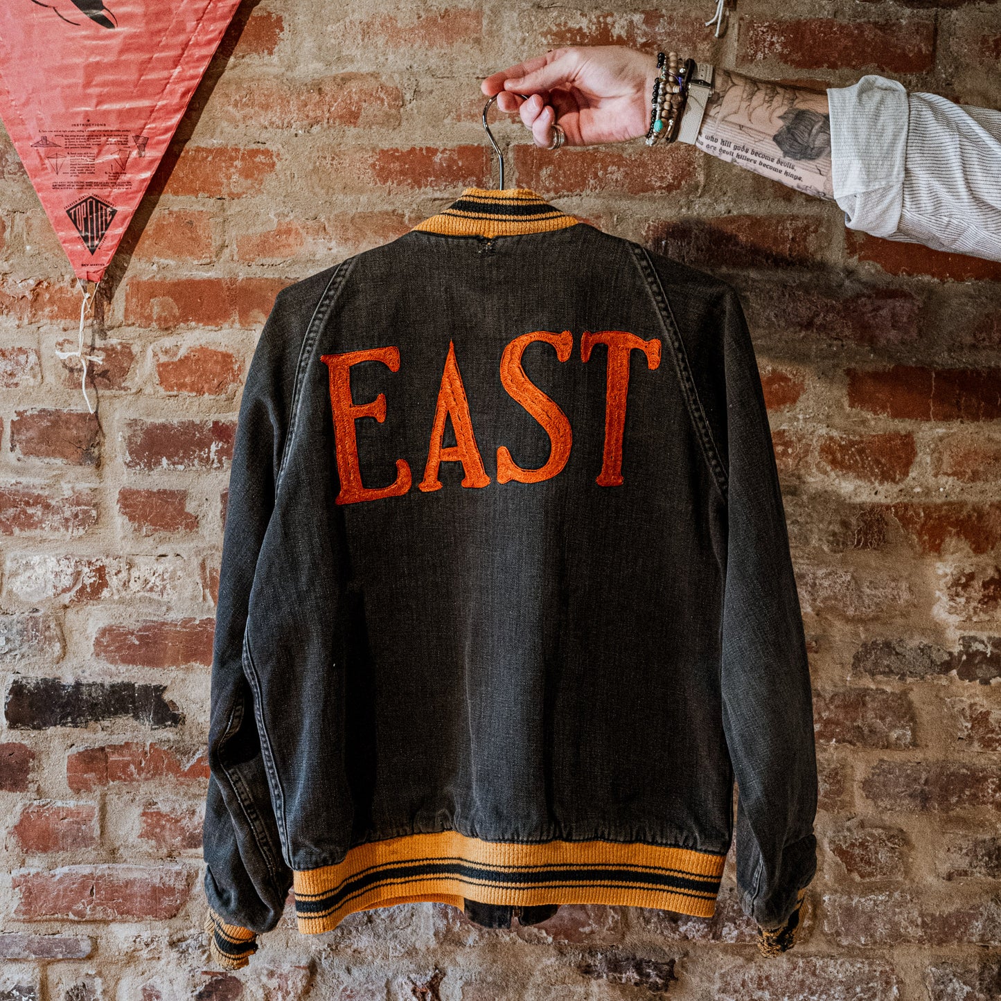 Vintage 40's - 50's 'EAST' Varsity Jacket (L)