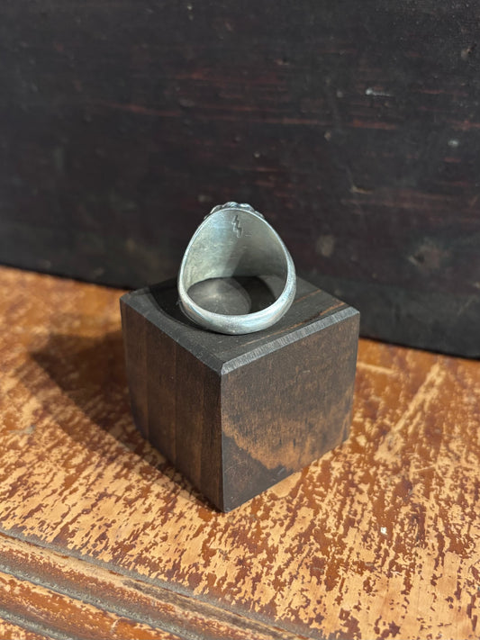 Hard Luck Silver Horse Signet Ring