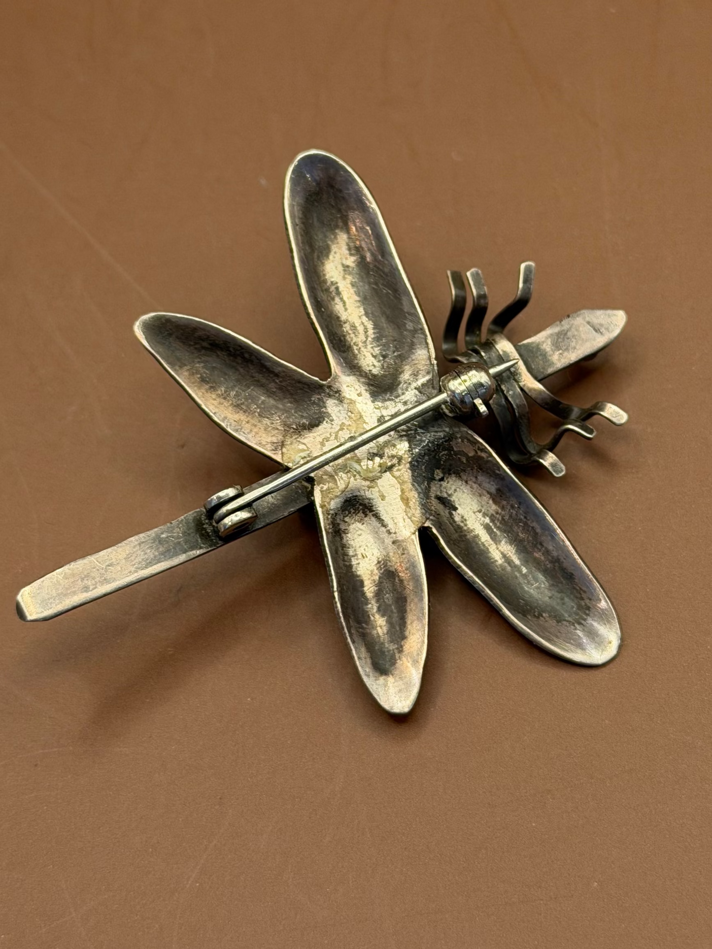 Sterling Silver & Turquoise Dragonfly Pin