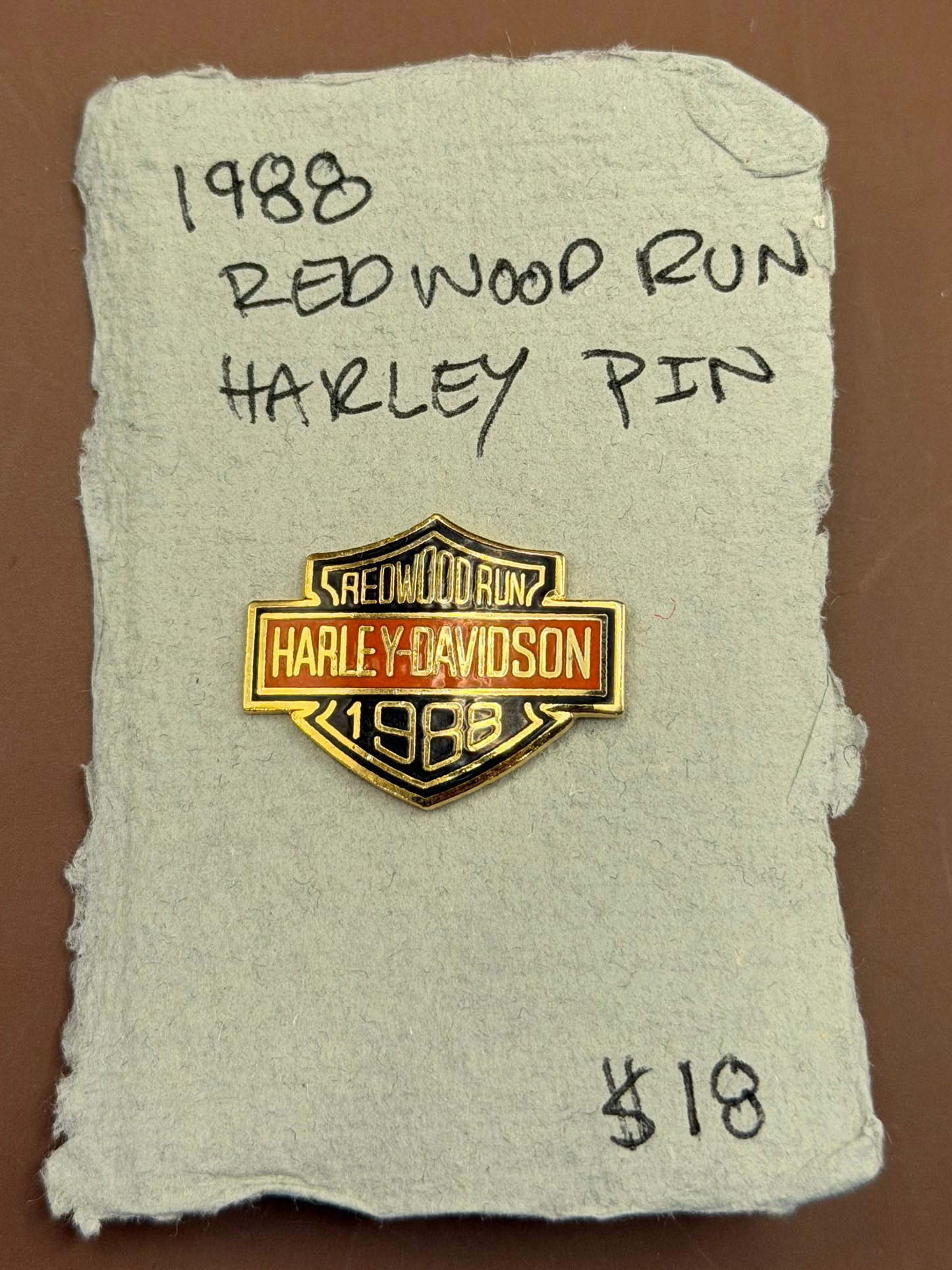 1988 Redwood Run Harley-Davidson Pin