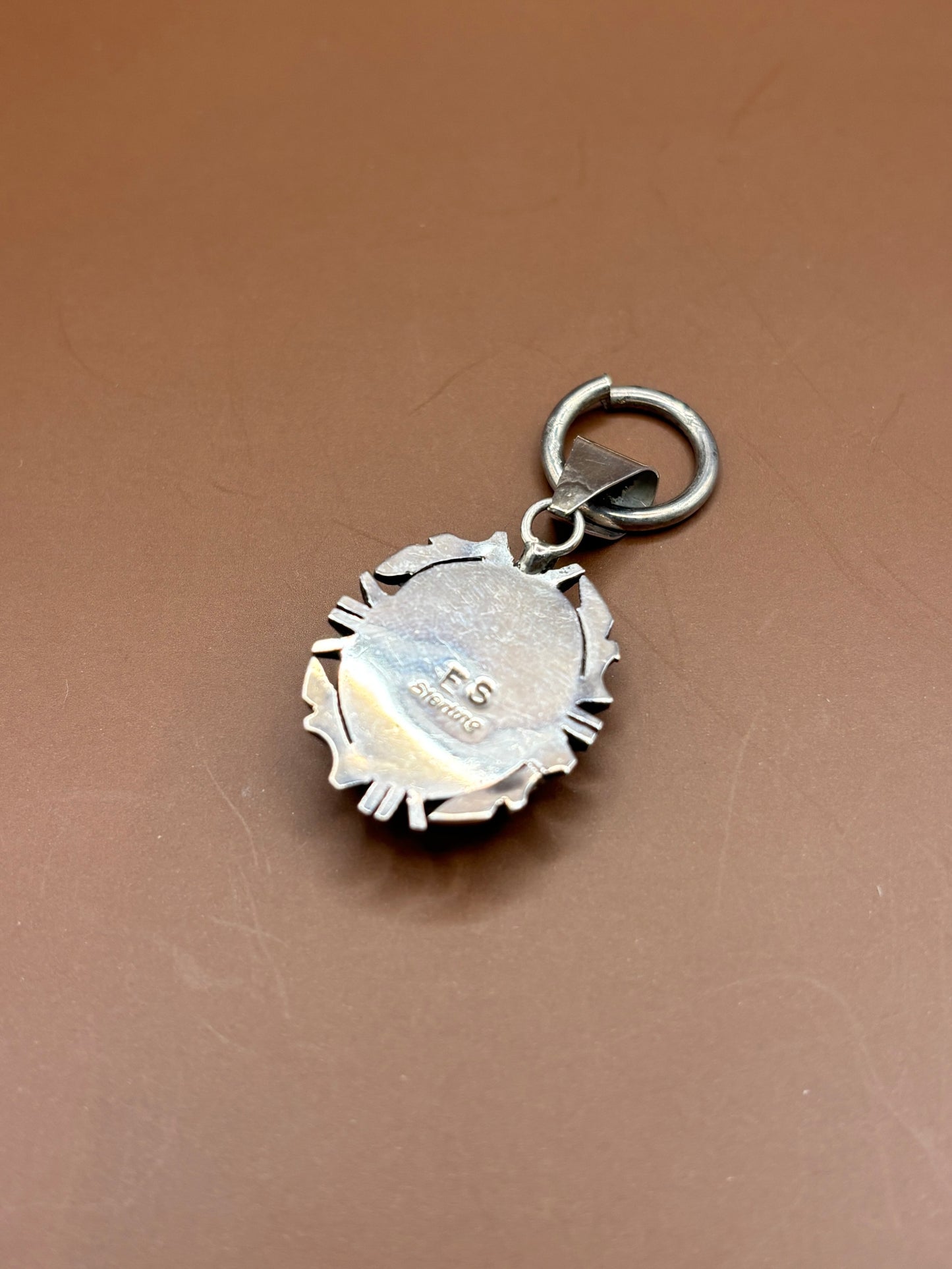 Vintage Turquoise and Silver Pendant