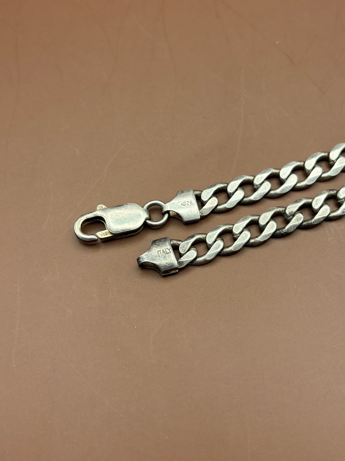Classic Sterling Silver Curb Link ID Bracelet - Size 9"