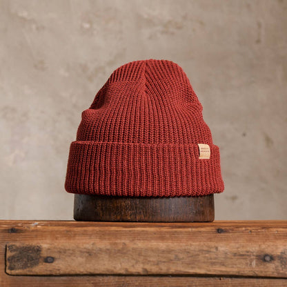 Cotton Watch Cap - Brick