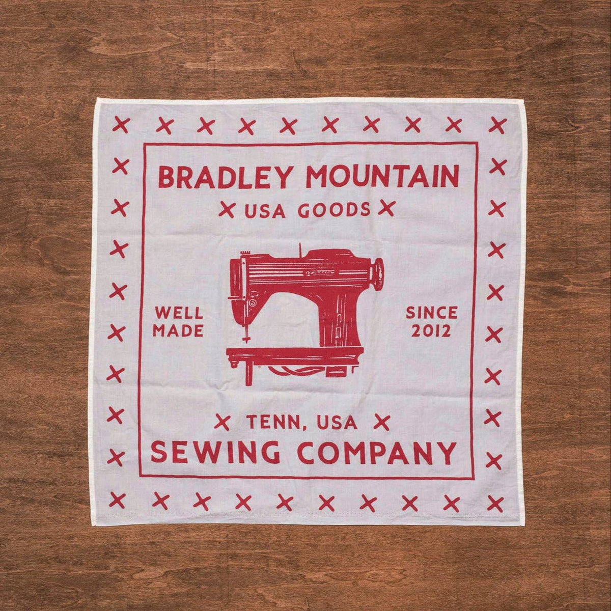 Sewing Company Bandana - White/Red