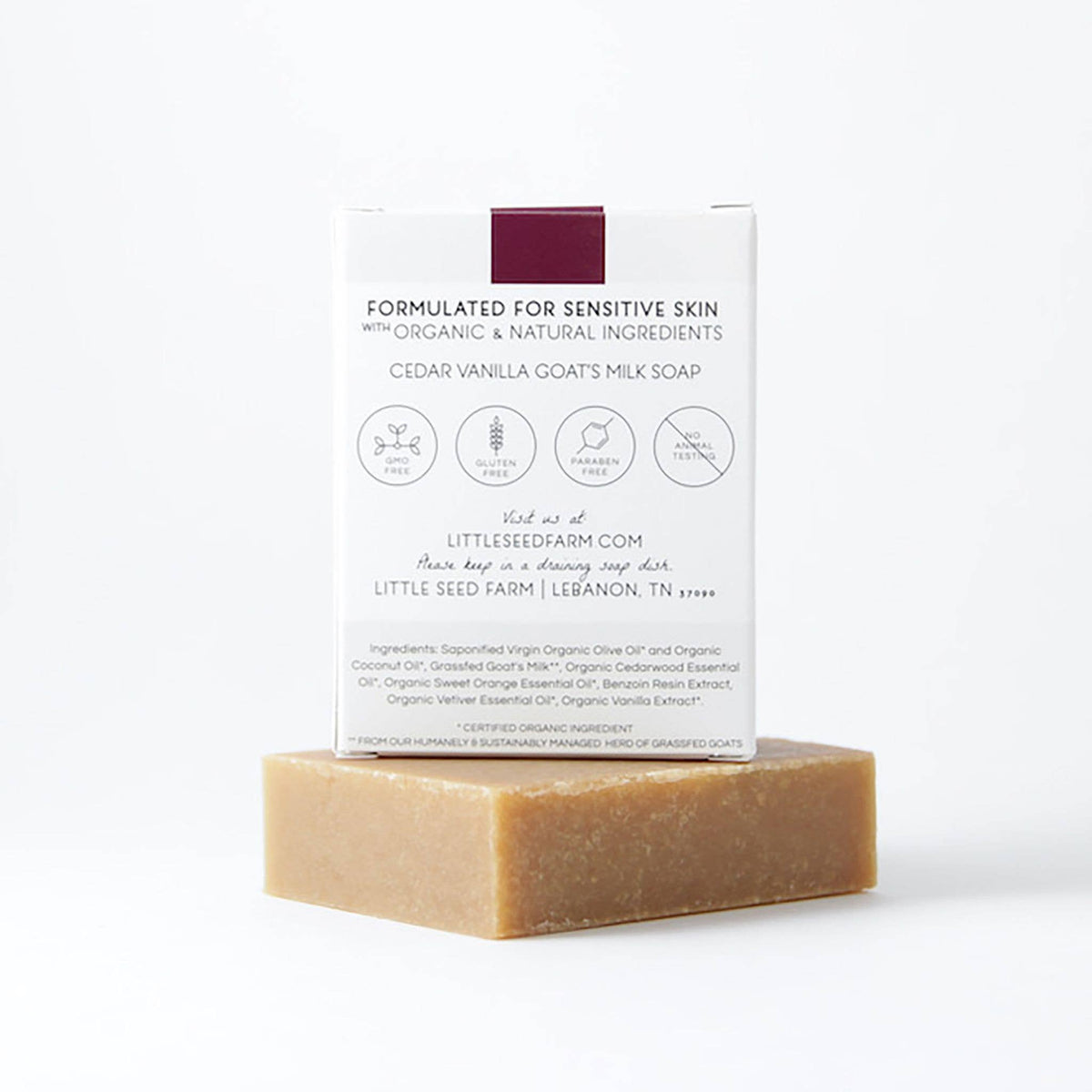 Cedar Vanilla Bar Soap - Warm & Woodsy