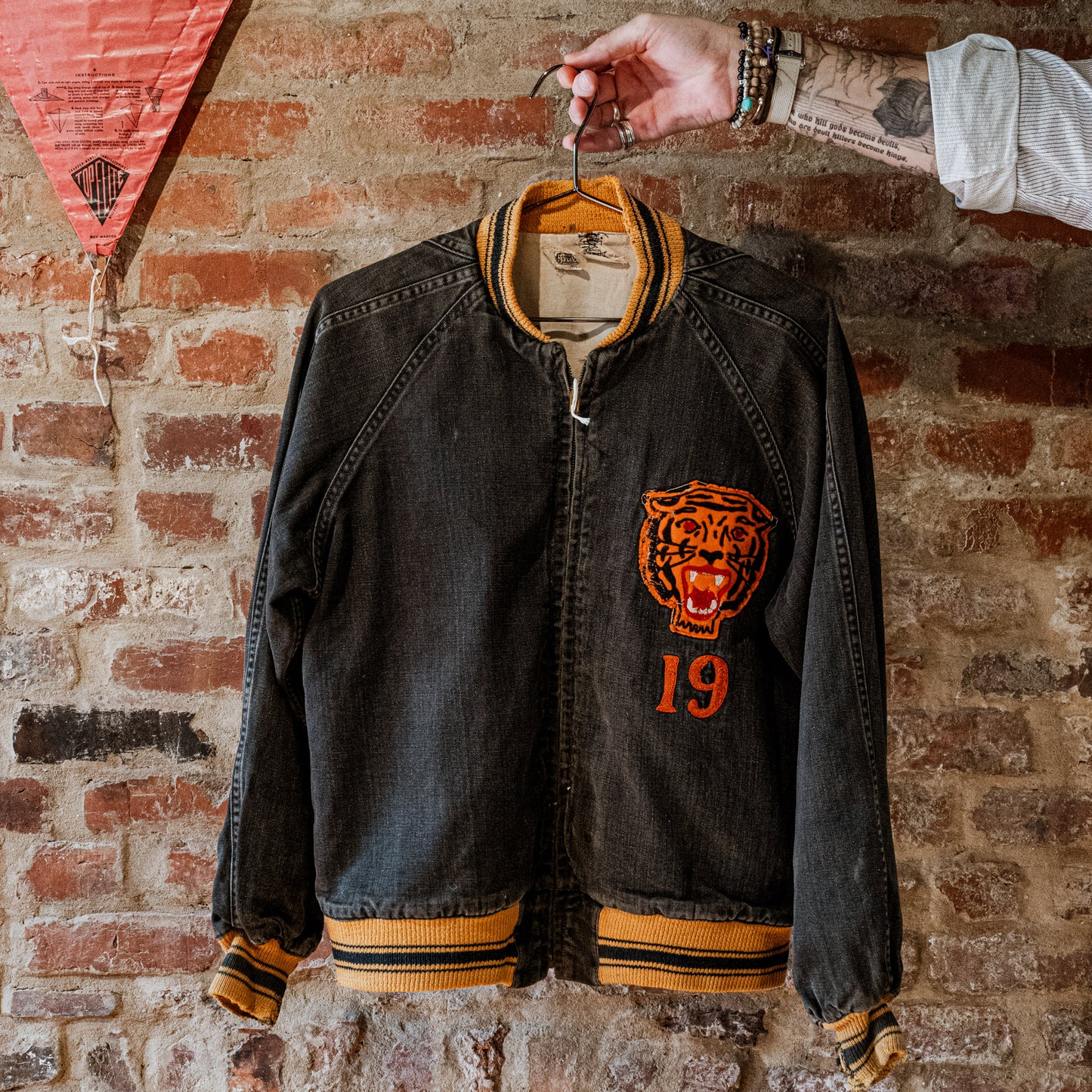 Vintage 40's - 50's 'EAST' Varsity Jacket (L)