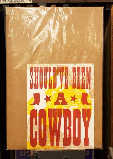 Should've Been A Cowboy Poster