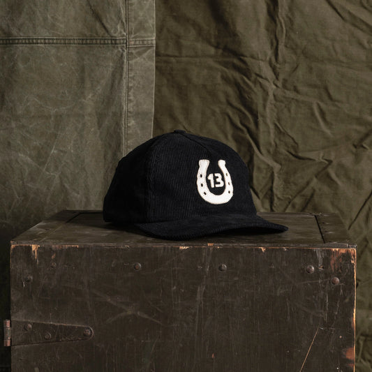 Black Lucky 13 Hat