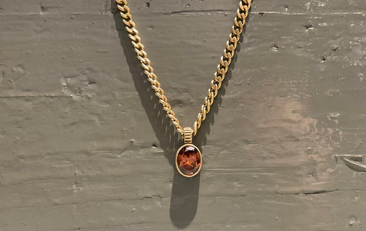 Smokey Quartz Pendant Necklace