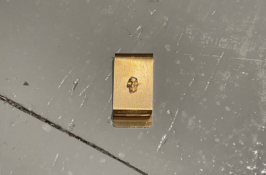Skull Brass Money Clip