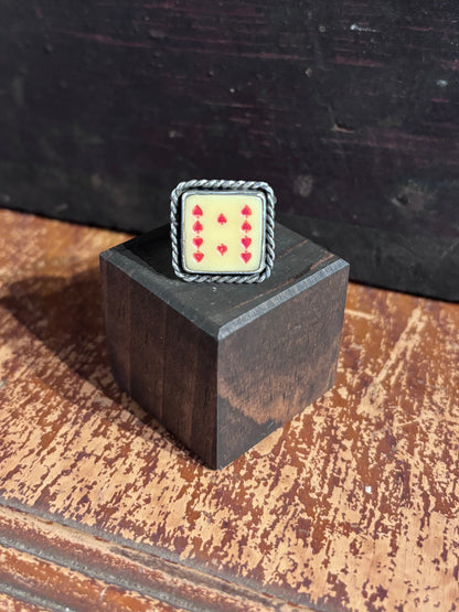 Hard Luck Silver Her Dice Ring