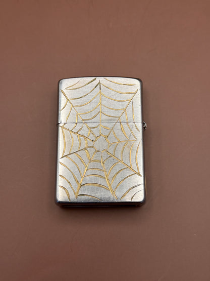 Spiderweb Engraved Lighter