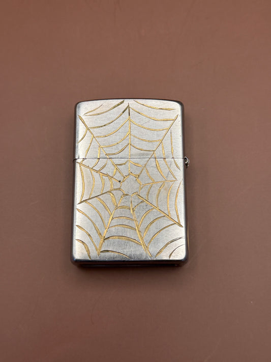 Spiderweb Engraved Lighter