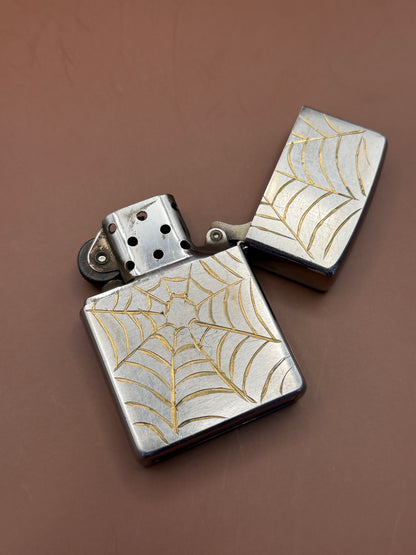 Spiderweb Engraved Lighter