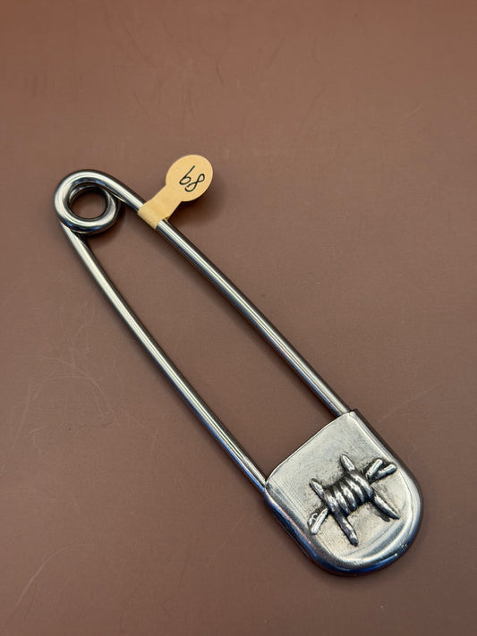 Barbed Wire Sterling Stick Pin - Hard Luck Silver