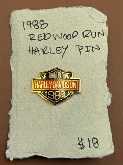 1988 Redwood Run Harley-Davidson Pin