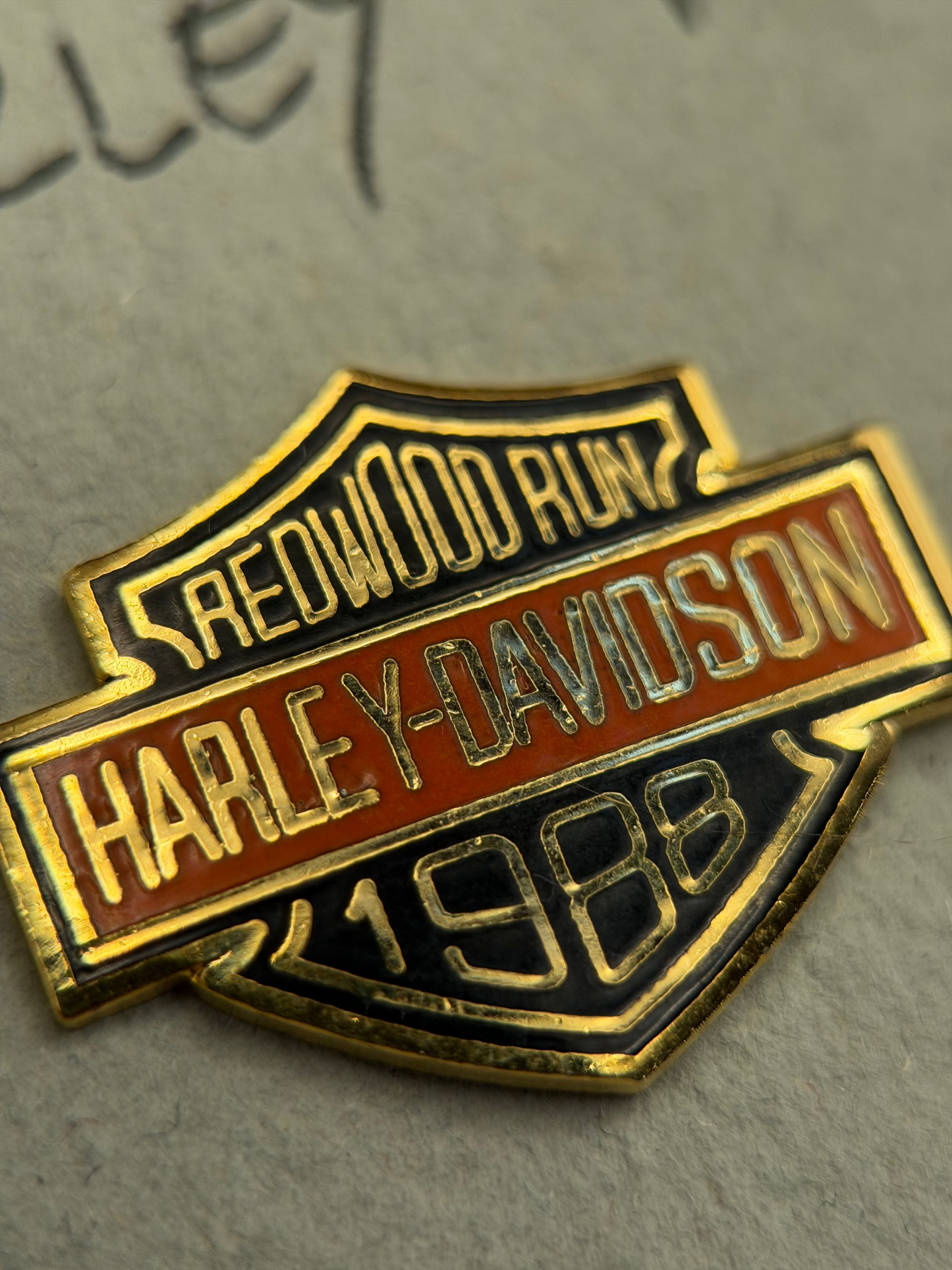 1988 Redwood Run Harley-Davidson Pin