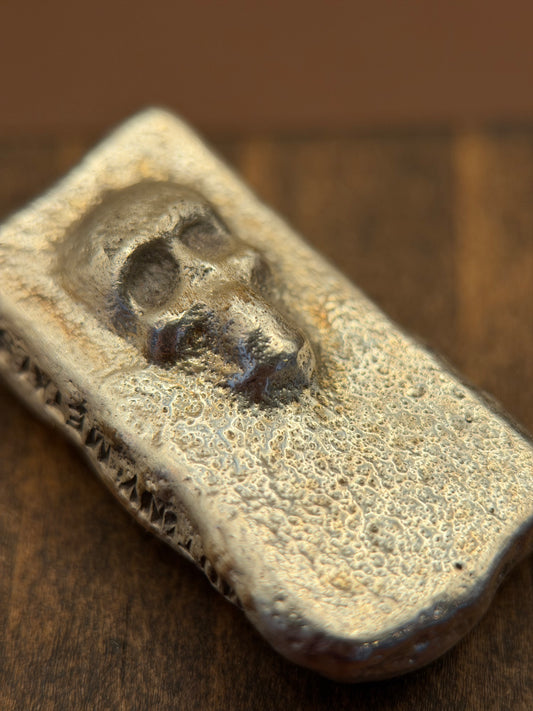 Cast Sterling Silver Skull Fetish, 925