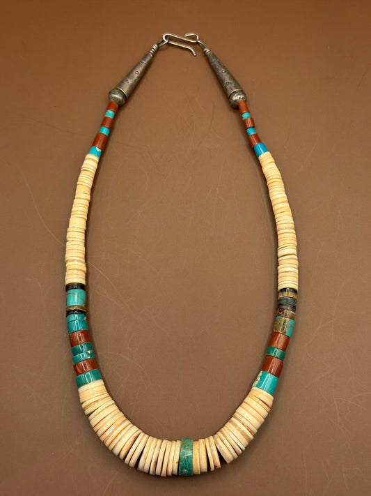 Heishi & Turquoise Bead Necklace