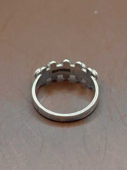 Vintage Silver and Turquoise 5 Stone ring - Size 6