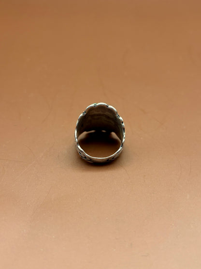 Running Bear Navajo Sterling Silver Turquoise & Opal Mosaic Ring