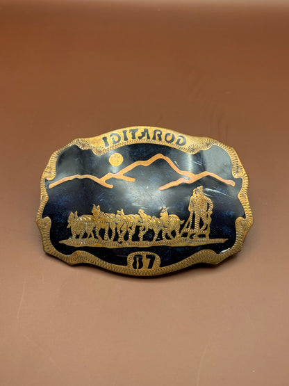 Belt Buckle - Iditarod Dog Sled Racing