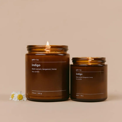 Gold + Ivy Indigo Soy Candle