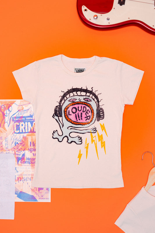 Louder Graphic Baby Tee