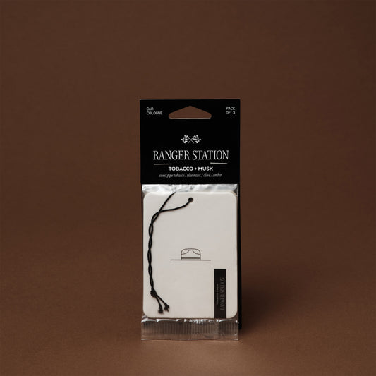 Ranger Station - Tobacco + Musk Car Cologne 3 Pack