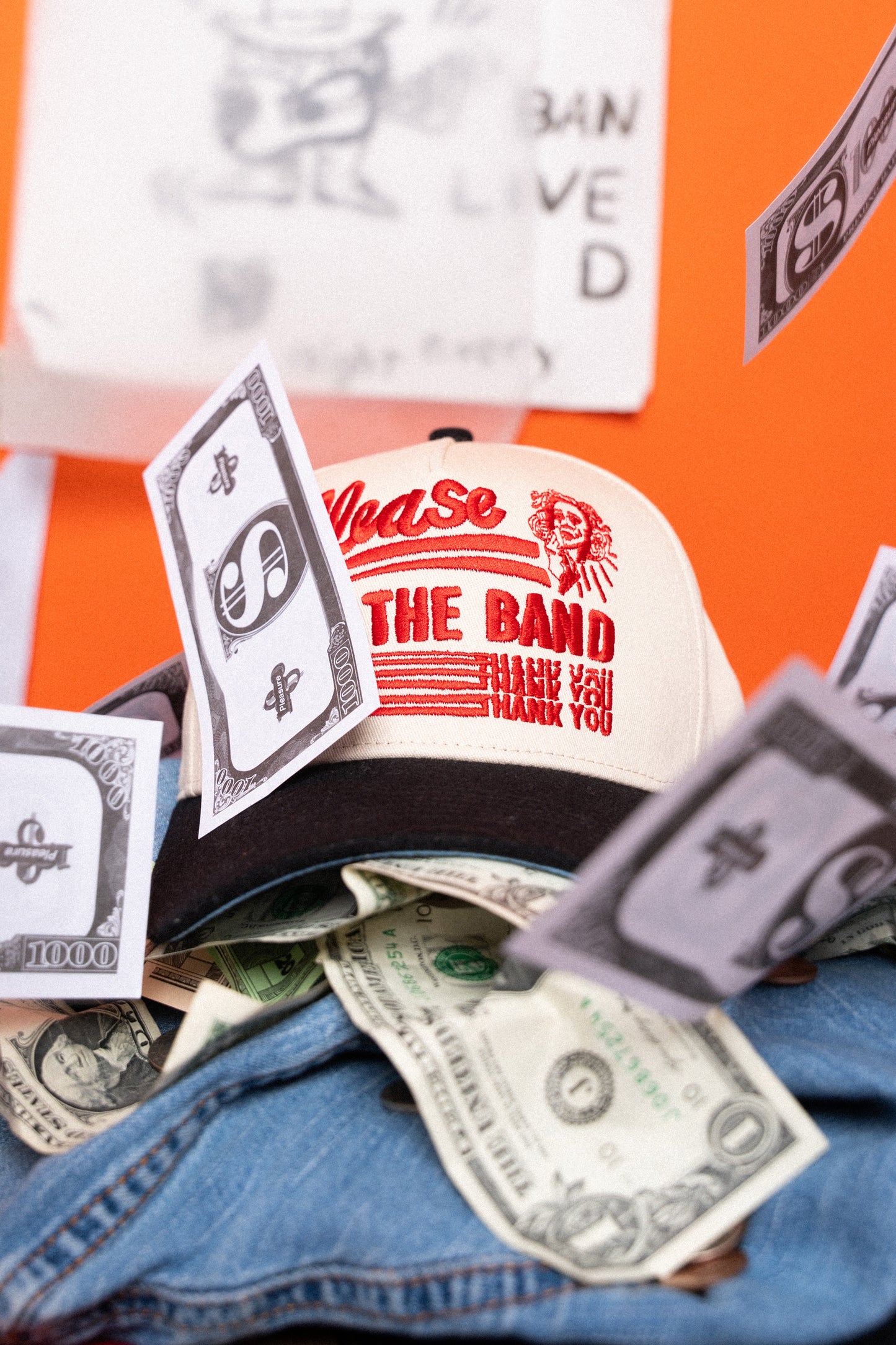Please Tip the Band Structured Hat - Worn & Haggard