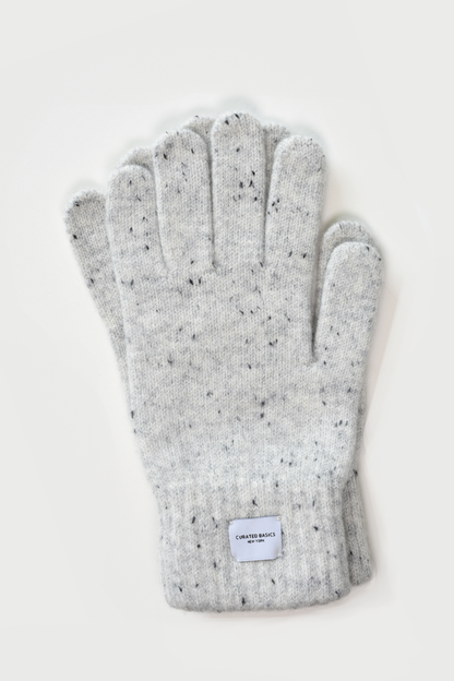 Ribbed Cashmere Wool Knitted Glove