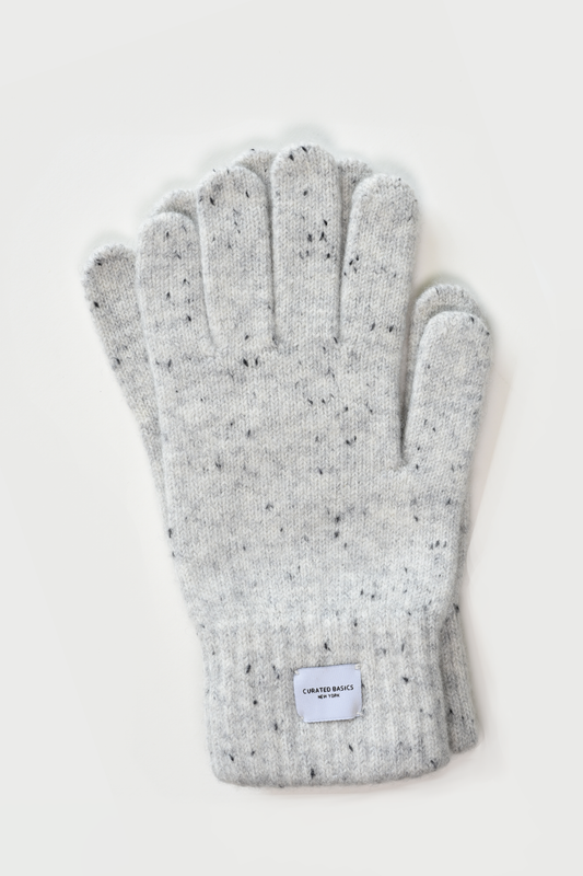 Ribbed Cashmere Wool Knitted Glove