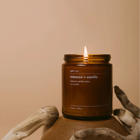 Gold + Ivy Tobacco + Vanilla Soy Candle