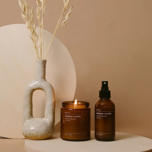 Gold + Ivy Tobacco + Vanilla Soy Candle