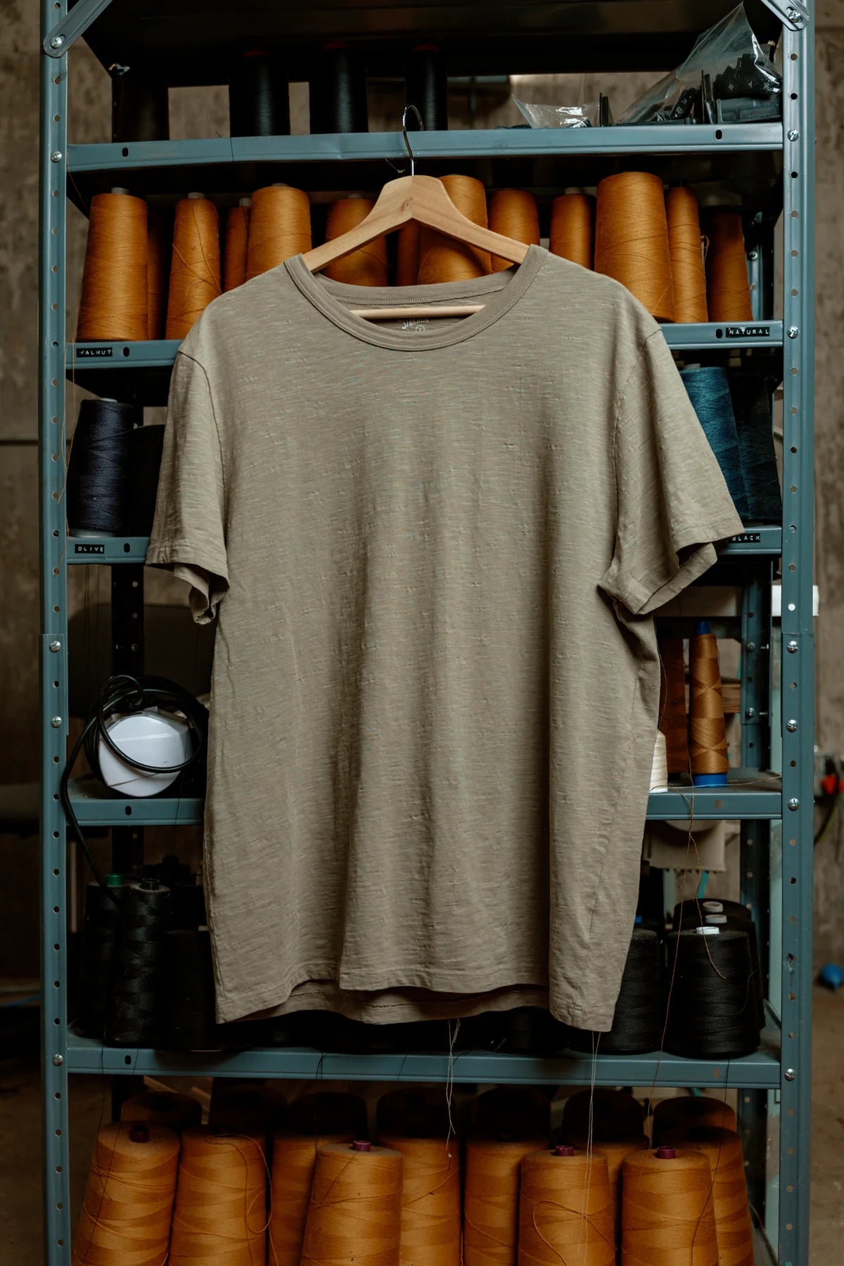 Loyal Stricklin Cotton Tee in Sage