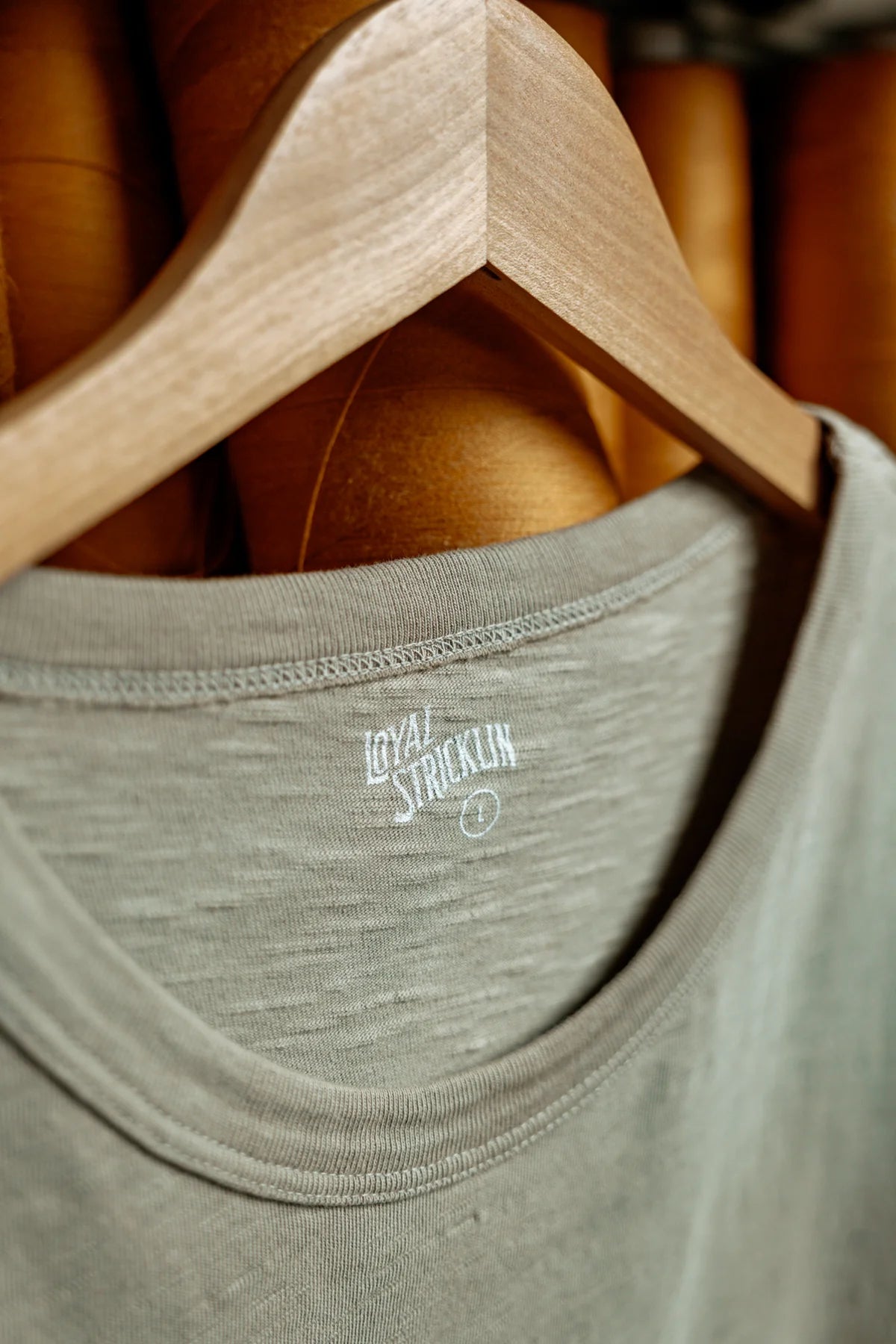Loyal Stricklin Cotton Tee in Sage