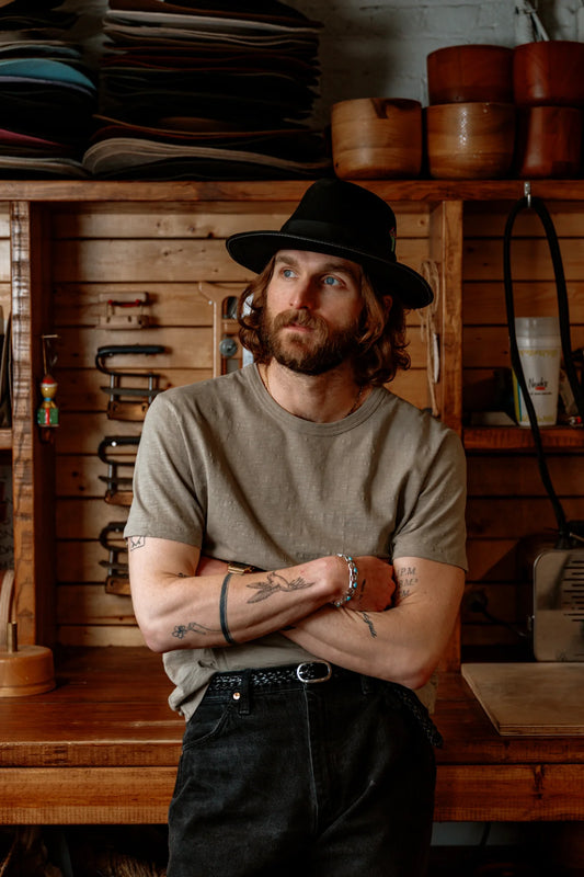 Loyal Stricklin Cotton Tee in Sage