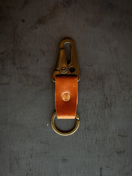 Loyal Stricklin Key Clip - Natural Shell Cordovan