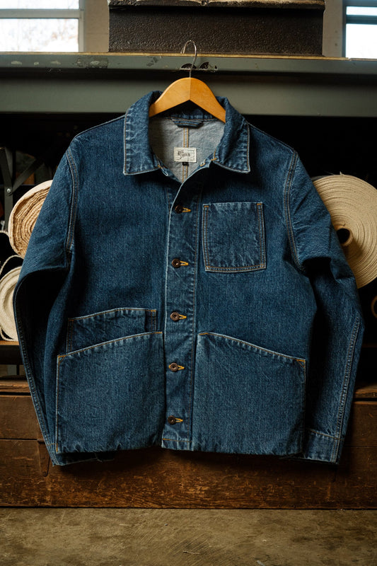 Loyal Stricklin Amos Chore Coat in Stonewash