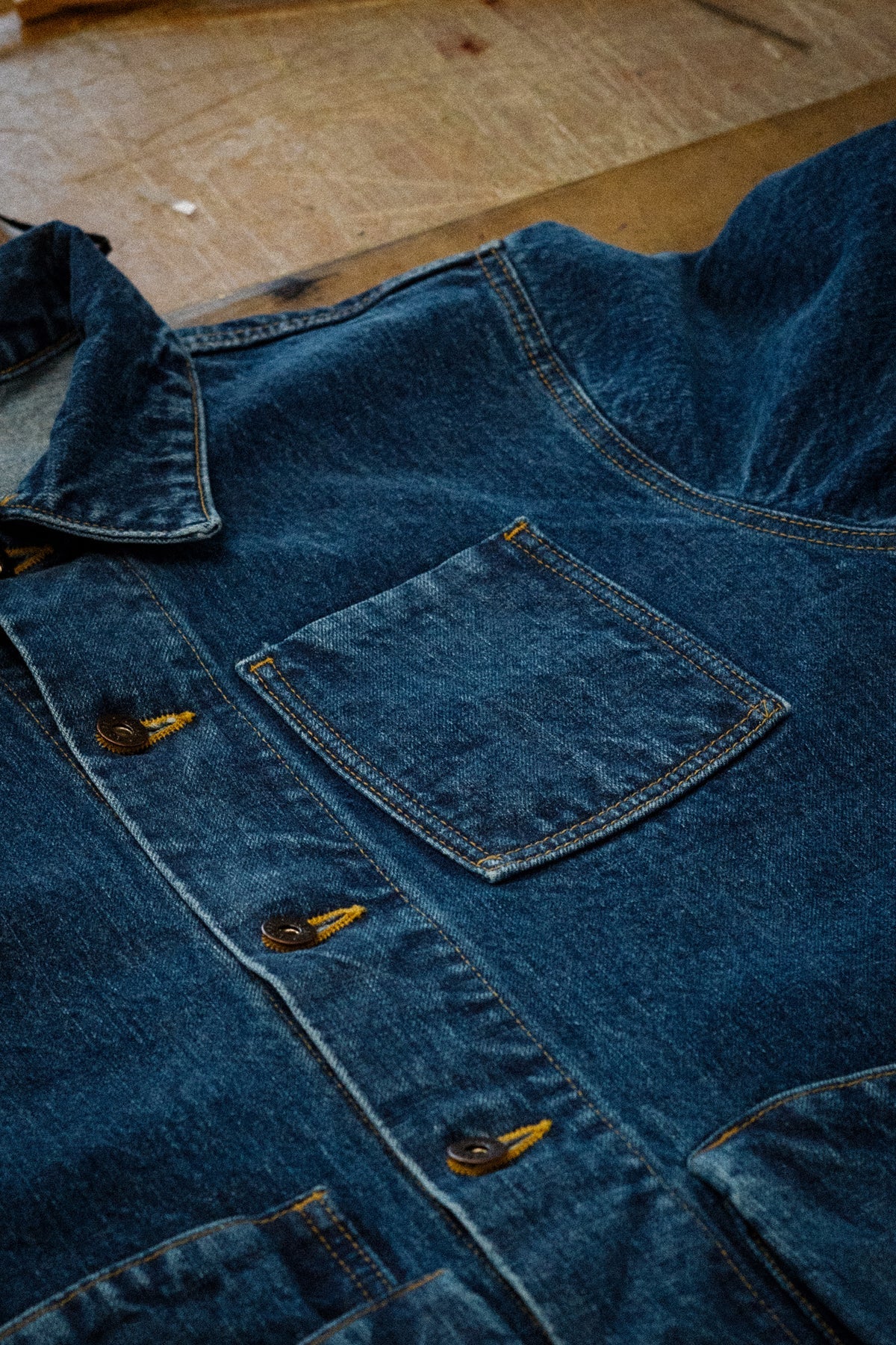 Loyal Stricklin Amos Chore Coat in Stonewash