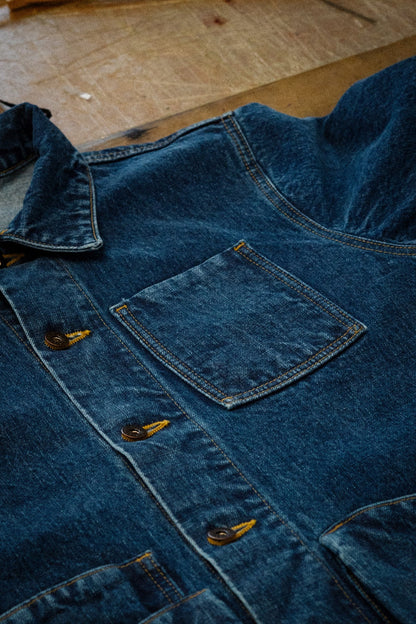 Loyal Stricklin Amos Chore Coat in Stonewash